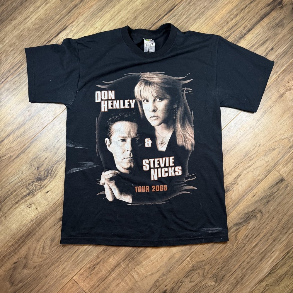 Vintage Fruit Of The Loom Don Henley & Stevie Nicks Shirt Mens Medium Tour 2005‎